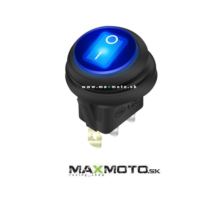 Univerzálny vypínač vodotesný IP65, modrý, dvojpolohový